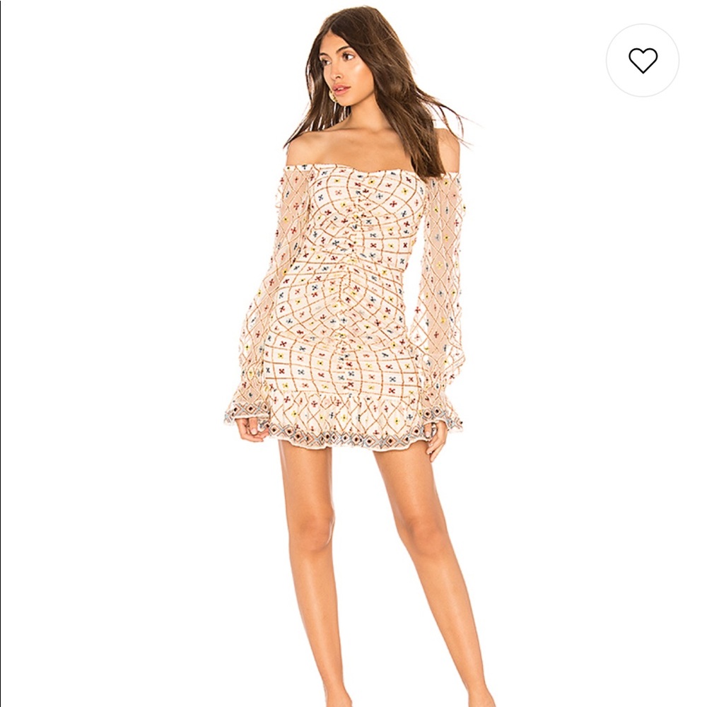 NWT Tularosa Kassandra Embroidered Dress Cream